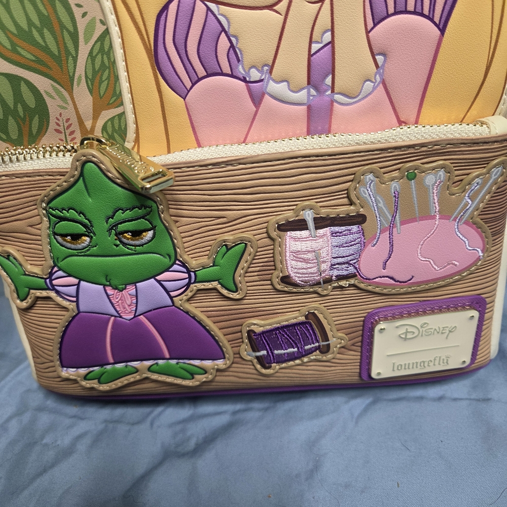 Loungefly Rapunzel and Pascal Backpack - Purple a… - image 2